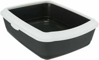 Trixie kattenbak classic antraciet / wit - thumbnail