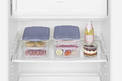 Rotho RONDO Vleeswarendoos 2x1.35L Horizon Blauw/Transparant