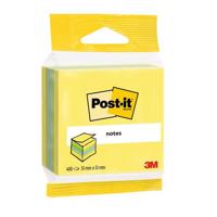 Memoblok 3m post-it 2012l 51x51mm kubus ass kleur - thumbnail