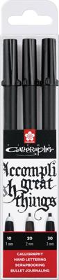 Sakura • pigma kalligrafie pen 3pcs
