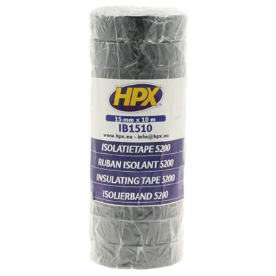 HPX PVC isolatietape - zwart - 15mm x 10m
