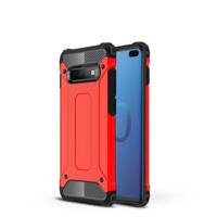 Magic Armor TPU + PC combinatie Case voor Galaxy S10 PLUS (rood) - thumbnail