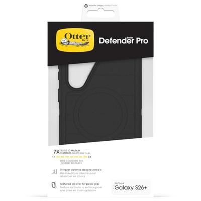 Otterbox Defender Pro Case Samsung Galaxy S26+ Zwart MagSafe compatible, Met magneetmodule