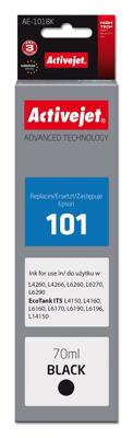 Activejet inkt AE-101BK inktfles voor Epson printer, vervanging Epson 101; Supreme; 70 ml; zwart