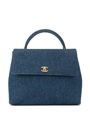 Chanel Pre-Owned CC Turnlock handbag - Blue Chanel Pre-Owned CC Turnlock handbag - Blue