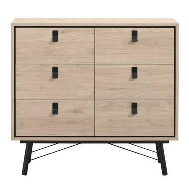 Ladekast Kansas - eikenkleur - 95x102x40 cm