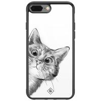 iPhone 8 Plus/7 Plus glazen hardcase - Peekaboo - thumbnail