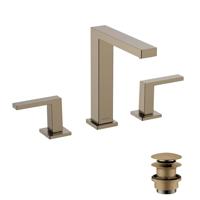 Hansgrohe Tecturis E 3-gats wastafelkraan 150 met afvoerplug, Brushed Bronze - thumbnail