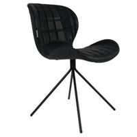 Zuiver Eetkamerstoel 'OMG' PU, kleur Zwart - thumbnail