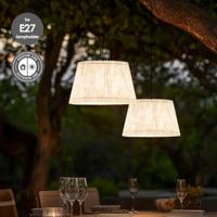 Papieren Gevouwen Lampenkap - Conisch - White - ø40 x 24 cm - E27 fitting - Voor Staande Lamp - Ontworpen voor woonkamer en eetkamer - thumbnail