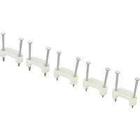 TRU COMPONENTS TC-DNF17203 Spijkerclip 1593094 Bundel-Ø (bereik) 17.70 mm (max) Tweegats Wit 100 stuk(s) - thumbnail