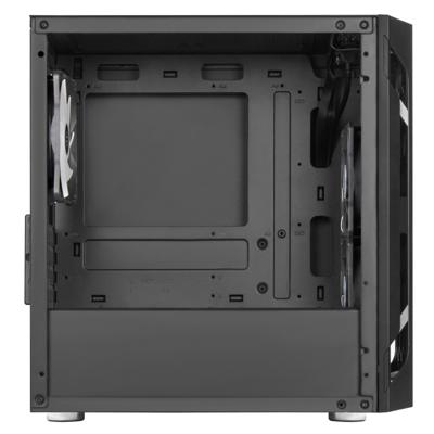 SilverStone sst-fah1mb-pro midi tower behuizing (zwart | 3x usb-a | rgb | tempered glass)