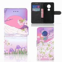 Motorola Moto G7 Play | Telefoonhoesje | Met pasjeshouder | Bird Flying - thumbnail