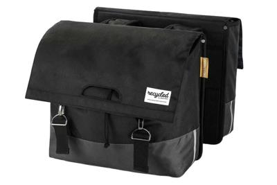 UrbanProof urban proof 40l dubbele fietstas zwart/grijs