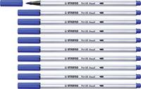 Brushstift stabilo pen 68/32 ultramarijnblauw | 10 stuks - thumbnail