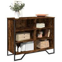 Dressoir 91x35,5x74,5 cm bewerkt hout gerookt eikenkleurig - thumbnail
