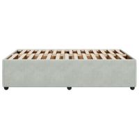 Bedframe zonder matras 120x190 cm fluweel lichtgrijs - thumbnail
