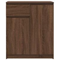 Dressoir met lade 71x35x84 cm spaanplaat bruin eikenkleurig - thumbnail