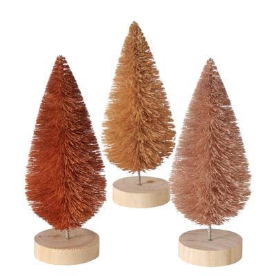 Boltze Home Beeld kerstboom bruin h16cm