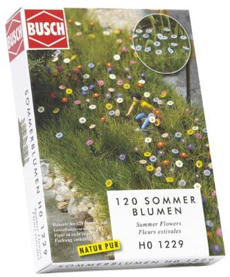 Busch 1229 H0 zomerbloemen (120 stuks) Bouwpakket