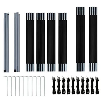 VidaXL Tent 9-persoons polyester blauw en geel