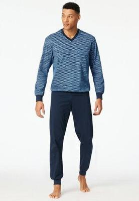 Schiesser Schiesser Heren Pyjama Long blue 181162 58/3XL
