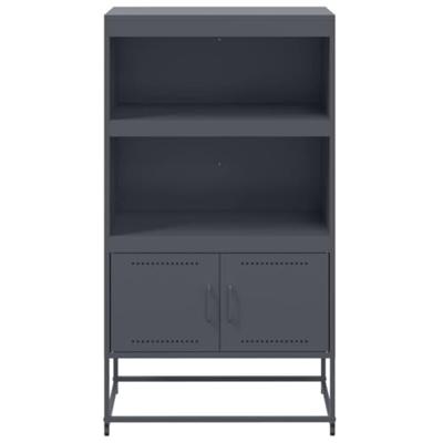 Hoge kast 68,5x38,5x123,5 cm staal antracietkleurig Hoge kast 68,5x38,5x123,5 cm staal antracietkleurig
