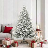 VidaXL Artificial pre-lit kerstboom met ballenset groen 180 cm - thumbnail