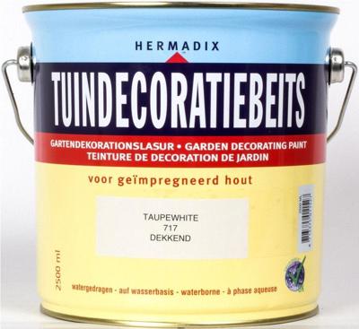 Tuindecoratiebeits 717 taupe white 2500 ml Hermadix - Hermadix