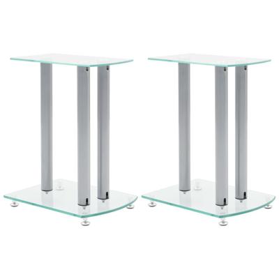 vidaXL Speaker standaard Vocal zwart glas 2 st vidaXL Speaker standaard Vocal zwart glas 2 st