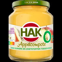 Hak Appelcompote 0% 350g bij Jumbo - thumbnail