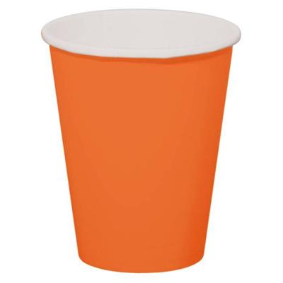 Oranje bekers 350 ml - 8 stuks