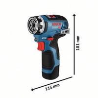 Bosch Blauw GSR 12V-35 FC Accu Schroefboormachine | Set | 2 x 3.0 Ah + Snellader | In L-Boxx 102 06019H3009 - thumbnail