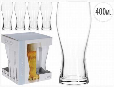 Diversen Bierglas 400ml set 4 stuks