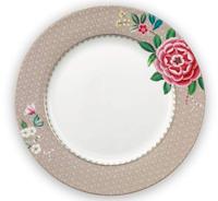 Pip Studio Blushing Birds Dinerbord Khaki 26.5 cm - thumbnail