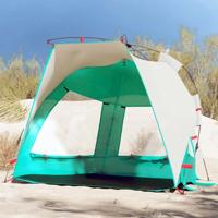 VidaXL Strandtent 2-persoons waterdicht snelontgrendeling zeegroen - thumbnail