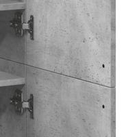Schoenenkast 80x39x178 cm spaanplaat betongrijs - thumbnail