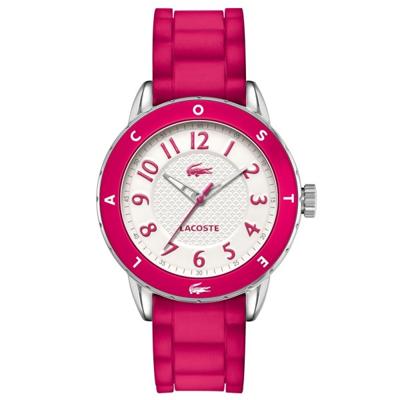 Lacoste horlogeband 2000746 / LC-54-3-29-2401 Rubber Rood 18mm Lacoste horlogeband 2000746 / LC-54-3-29-2401 Rubber Rood 18mm