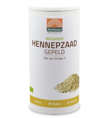 Mattisson HealthStyle Biologische Hennepzaad Gepeld