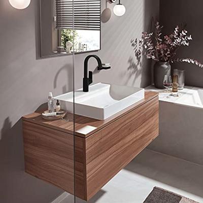 Hansgrohe Wastafelmengkraan Vivenis Eengreeps 210 Met Draaibare Uitloop En Trekwaste Mat Zwart - thumbnail