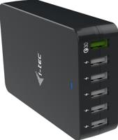 Draagbare oplader i-Tec CHARGER6P52W Zwart - thumbnail