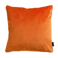 Sierkussen 45x45 Velvet orange piping full - thumbnail