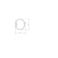 Hager M5692 Kabelgoot Flexgoot (l x b x h) 500 x 33 x 31 mm 1 stuk(s) Lichtgrijs - thumbnail
