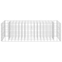 Gabion plantenbak verhoogd 90x30x30 cm gegalvaniseerd staal - thumbnail