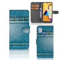 Samsung Galaxy M21 | M30s | Wallet Case | met Pasjes | Jeans - thumbnail