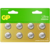 GP Knoopcel CR2032 3 V 8 stuk(s) 220 mAh Lithium - thumbnail