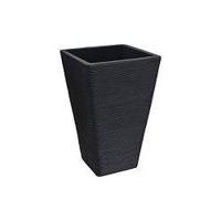 ProGarden bloempot geribbeld 55 cm antracietkleurig - thumbnail
