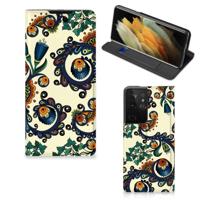Telefoon Hoesje Samsung Galaxy S21 Ultra Barok Flower - thumbnail