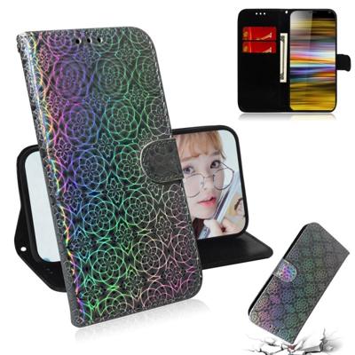 Voor Sony Xperia 10 plus effen kleur kleurrijke magnetische Buckle horizontale Flip PU lederen draagtas met houder & kaartsleuven & portemonnee & Lany