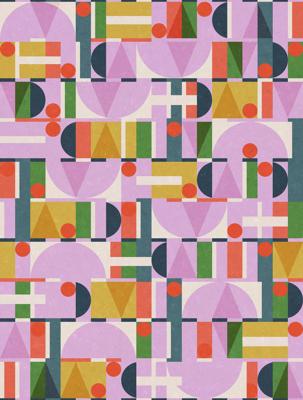 Novamur Leyla Behang met grafische print - 81645